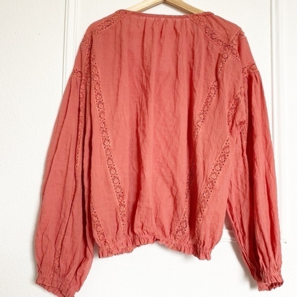 Free People boho Maria Maria Puff sleeve boho top - Picture 7 of 9